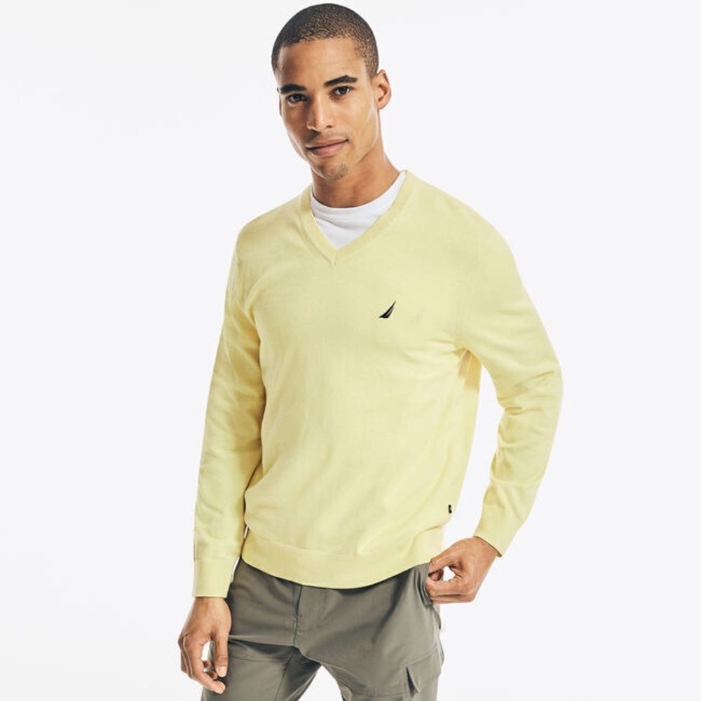 Nautica Men's Navtech V-Neck Sweater Large - Picture 2 of 15